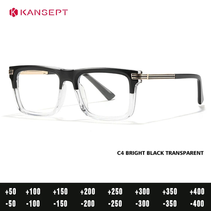 Kansept Women's Full Rim Square Tr 90 Alloy Reading Glasses 600234