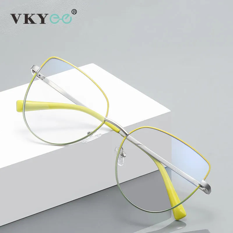 Vicky Unisex Full Rim Large Cat Eye Tr 90 Titanium Reading Glasses 3081 Reading Glasses Vicky   