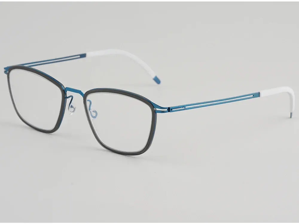 Bobbie 467652 Women’s Screwless Full Rim Square Titanium Frames — view 1 | Bobbie at FuzWeb