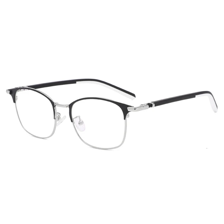 Handoer Unisex Full Rim Square Stainless Steel Alloy Eyeglasses 12218 Full Rim Handoer WHITE  