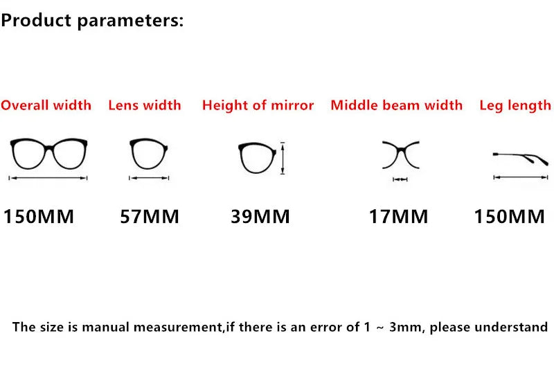 Nobler Unisex Semi Rim Large Square Titanium Eyeglasses 6205 Full Rim Nobler   