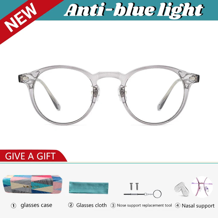Vicky Women's Full Rim Round Oval Acetate Reading Glasses 98421