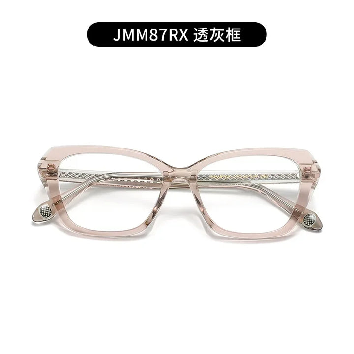 Aror Unisex Full Rim Square Cat Eye Acetate Eyeglasses 49871