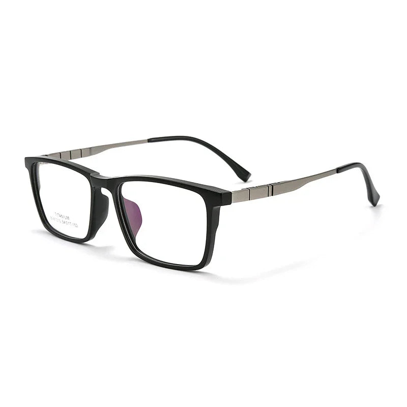 Aror Men's Full Rim Square Tr 90 Titanium Eyeglasses 610107
