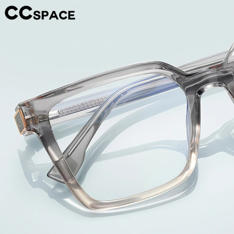 CCspace Women's Full Rim Square Tr 90 Alloy Reading Glasses 802724