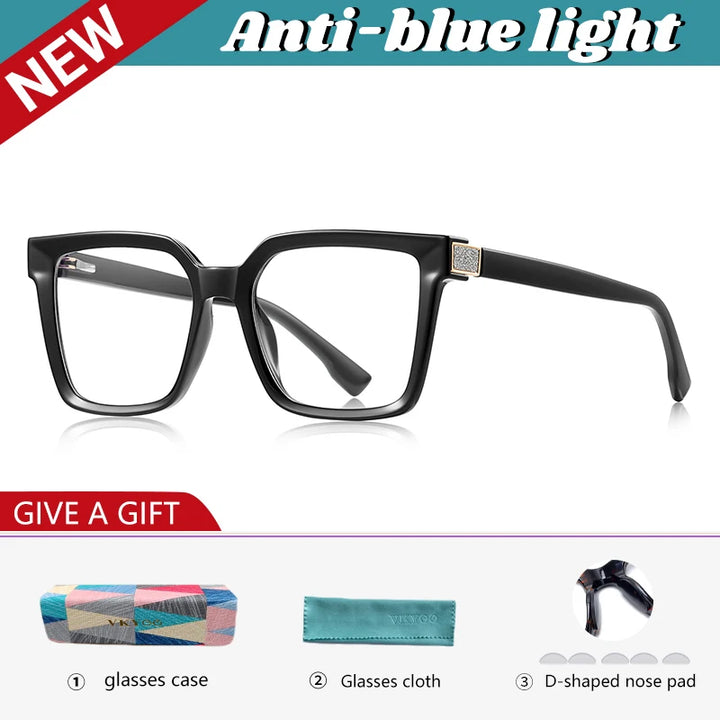 Vicky Women's Full Rim Square Tr 90 Alloy Reading Glasses 632281