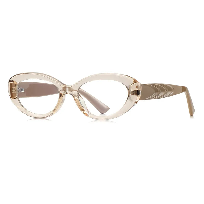 CCspace Women's Full Rim Oval Thick Tr 90 Alloy Reading Glasses 802731