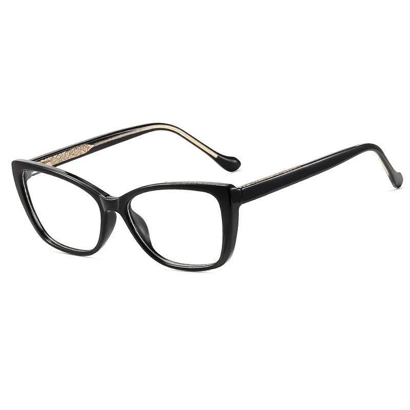 CCspace Women's Full Rim Cat Eye Tr 90 Titanium Reading Glasses 312914