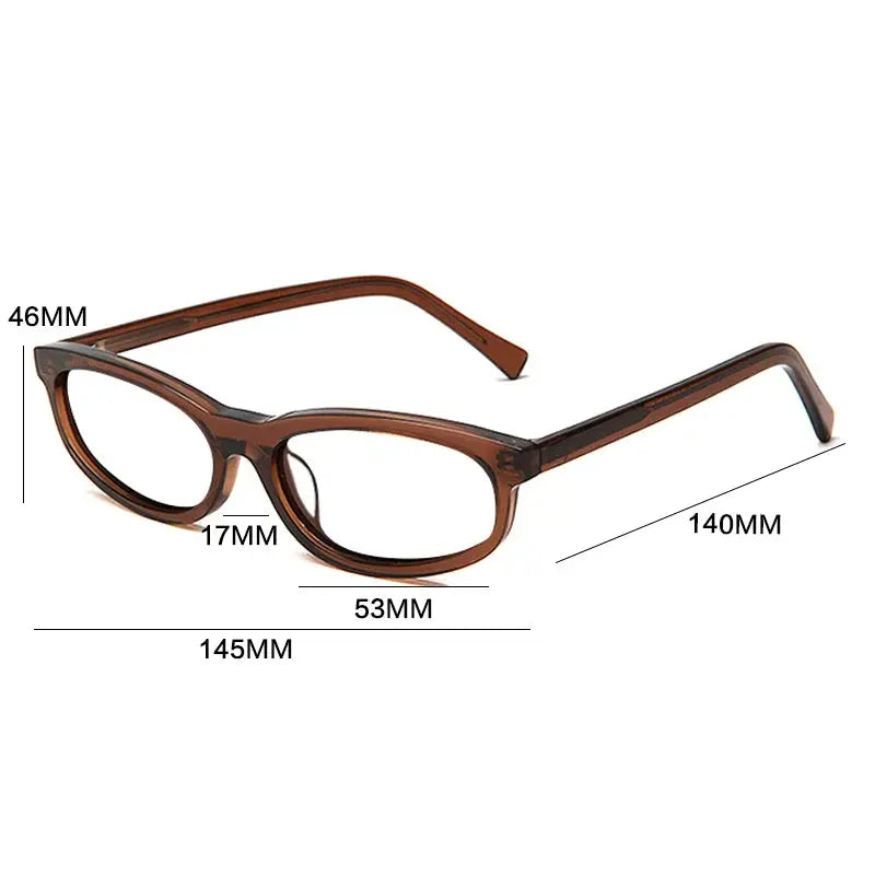 Gatenac Women's Full Rim Oval Cat Eye Acetate Eyeglasses 248079 Gatenac