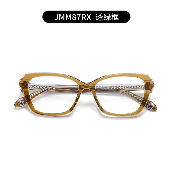 Aror Unisex Full Rim Square Cat Eye Acetate Eyeglasses 49871