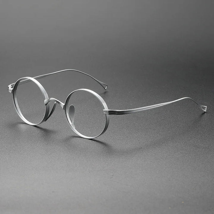 Momoja Women's Full Rim Round Ttitanium Eyeglasses 10518