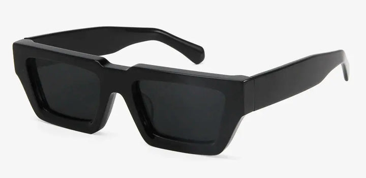 Esnbie 240101 Unisex Full Rim Brow Line Square Acetate Sunglasses Esnbie