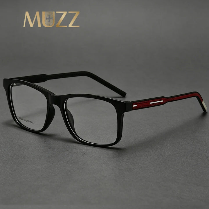 Muzz 68010 men's square TR90 prescription eyeglasses