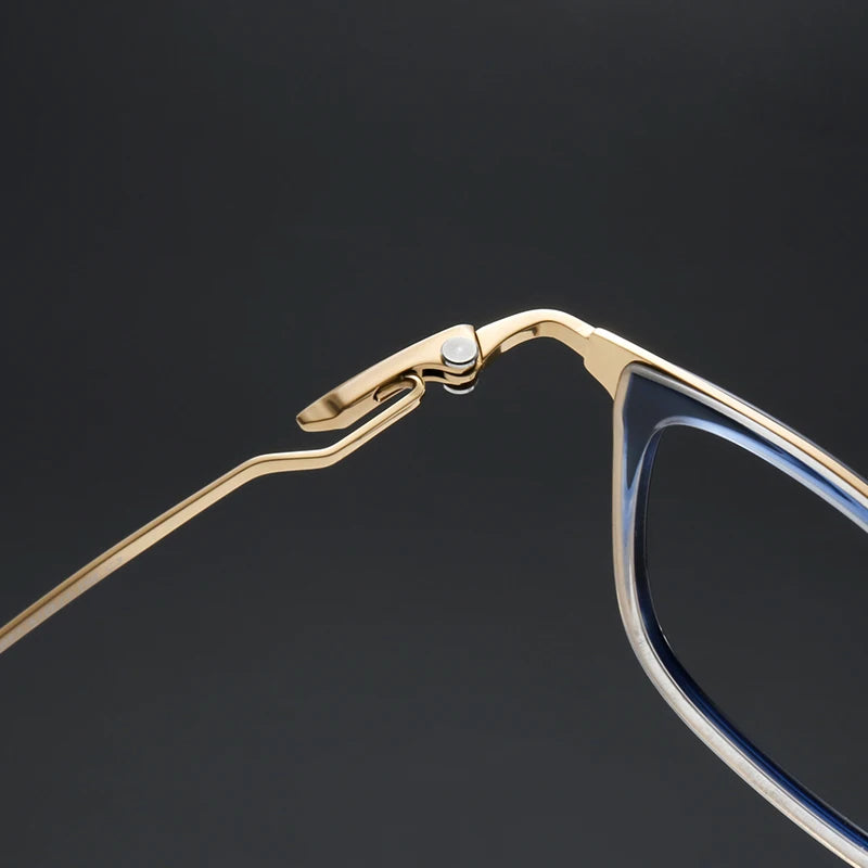 Muzz SH0067 unisex square titanium acetate prescription eyeglasses — view 9
