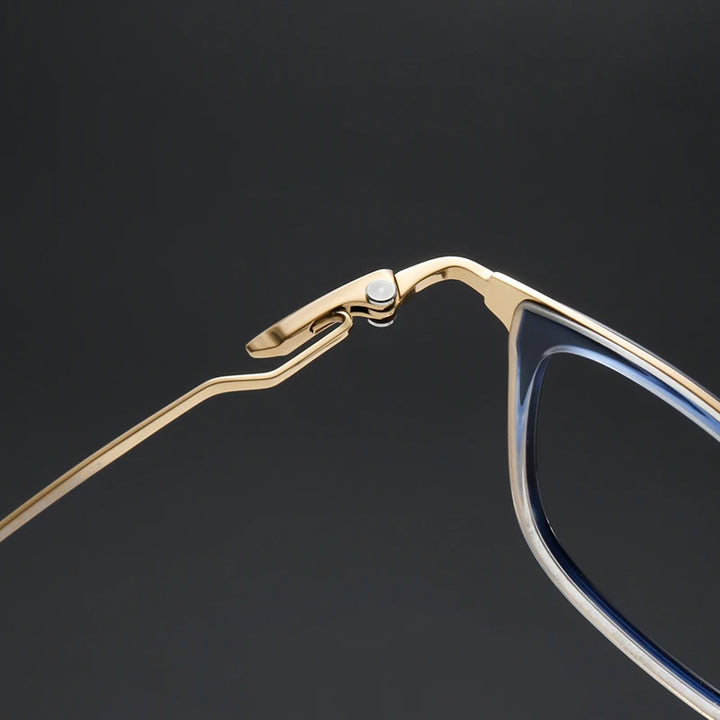 Muzz SH0067 unisex square titanium acetate prescription eyeglasses — view 9