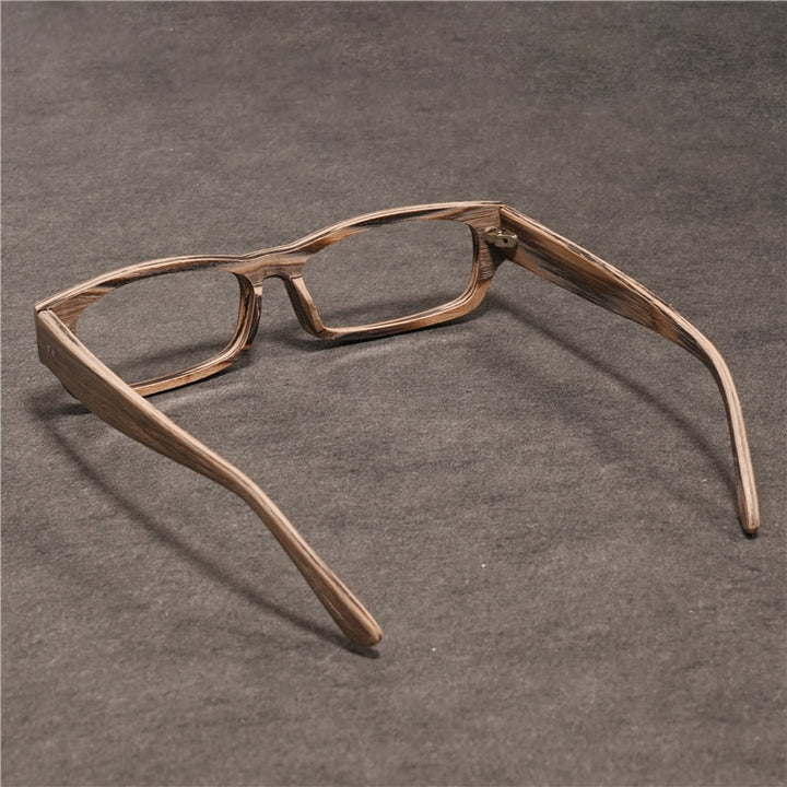 Cubojue Unisex Full Rim Rectangle Tr 90 Titanium Presbyopic Reading Glasses 6234p Reading Glasses Cubojue   