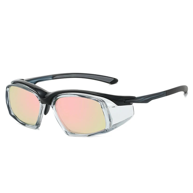 Yimaruili Unisex Full Rim Square Tr 90 Polaroid Lens Sunglasses 662825