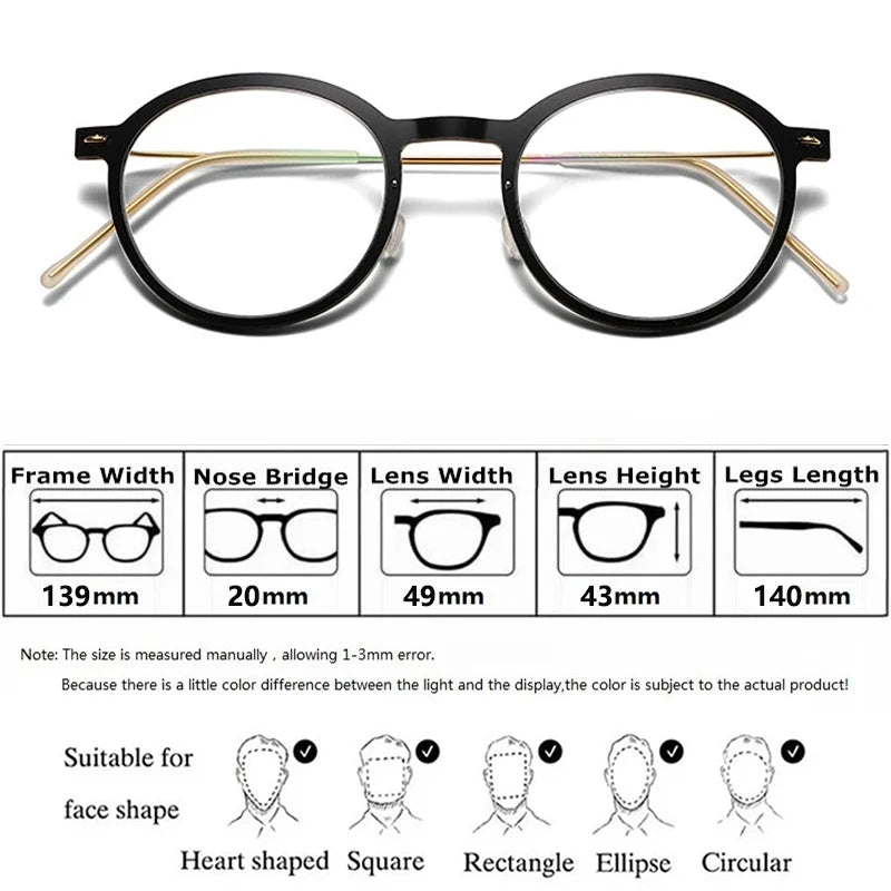 Bobbie Unisex Full Rim Round Acetate Eyeglasses 6586