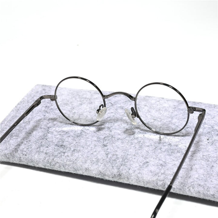 Cubojue Unisex Full Rim Small Round Alloy Presbyopic Reading Glasses 201p Reading Glasses Cubojue   