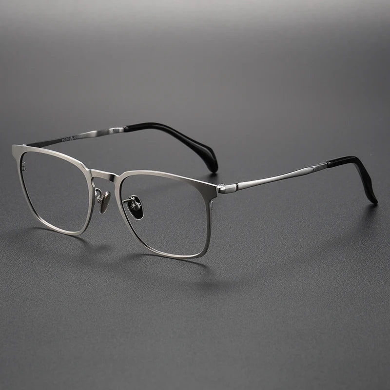 Muzz Women's Full Rim Square Brow Line Titanium Eyeglasses 18008