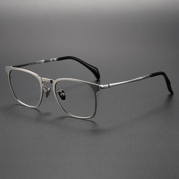 Muzz Women's Full Rim Square Brow Line Titanium Eyeglasses 18008