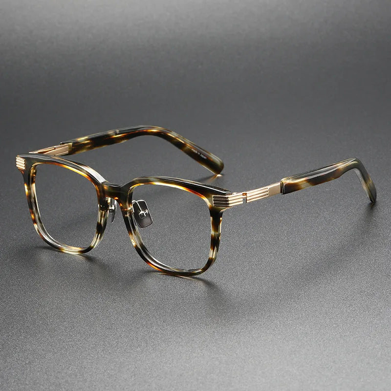 Aimee Unisex Full Rim Square Acetate Eyeglasses 12012 Full Rim Aimee Tortoise  