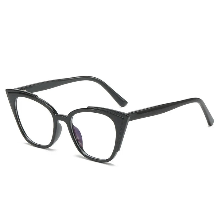 Zirosat Women's Full Rim Square Cat Eye Tr 90 Alloy Eyeglasses 70244