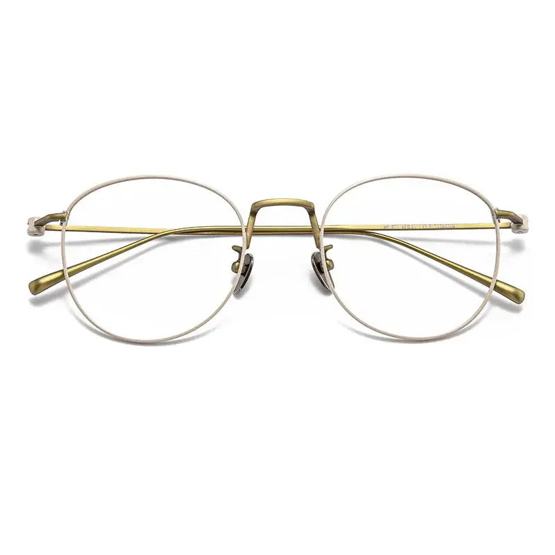 Aror Women's Full Rim Round Square Titanium Eyeglasses 396871.