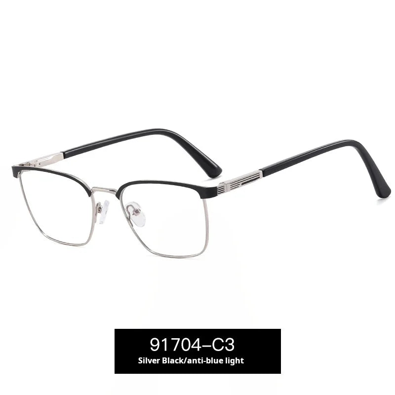 Momoja Women’s Full Rim Square Alloy Spring Hinge Eyeglasses 91704