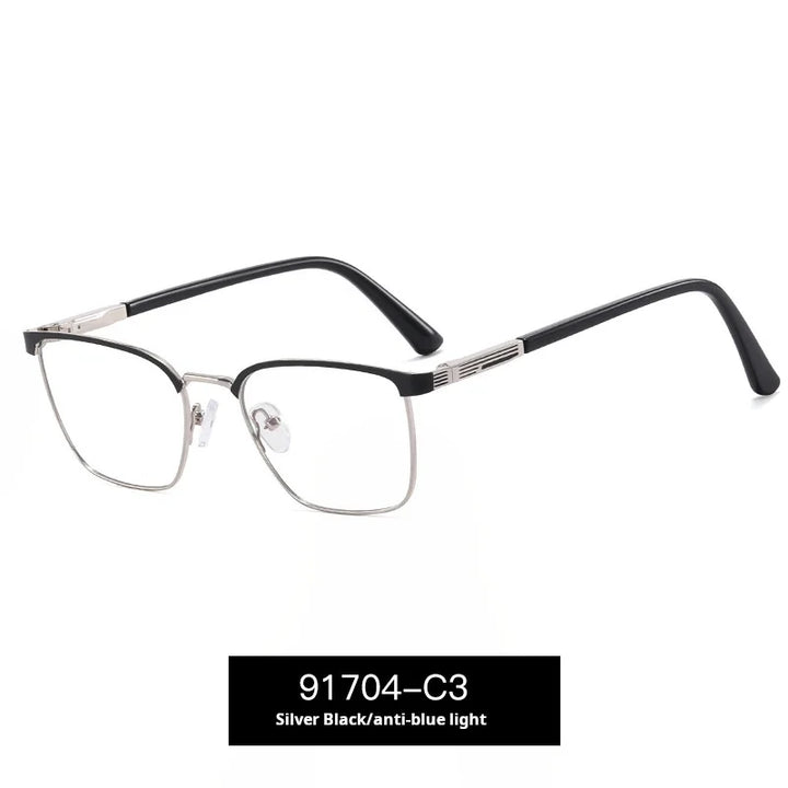 Momoja Women’s Full Rim Square Alloy Spring Hinge Eyeglasses 91704