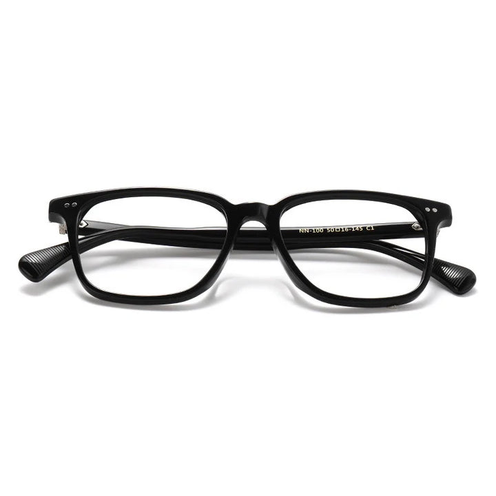 Nobler Unisex Full Rim Square Acetate Titanium Eyeglasses P100 Full Rim Nobler C1  