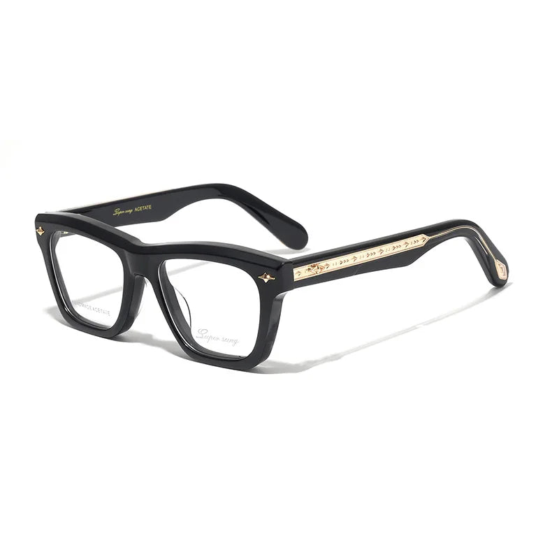 Nobler Unisex Full Rim Square Thick Acetate Eyeglasses 51090
