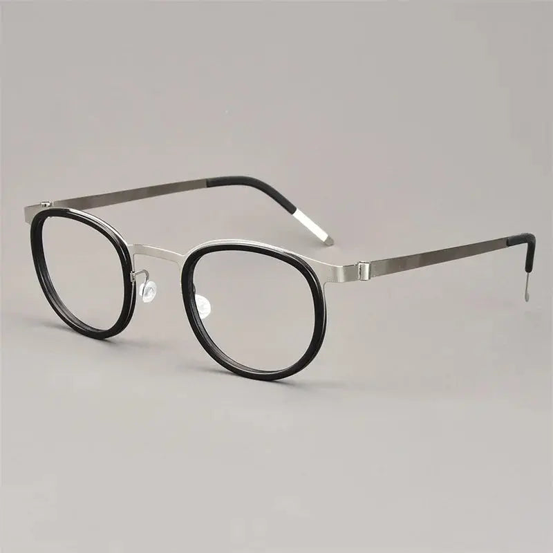 Aimee Full Rim 970400 Unisex Screwless Titanium Round Frames Aimee