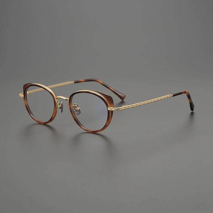 Gatenac Unisex Full Rim Oval Square Acetate Eyeglasses G9001