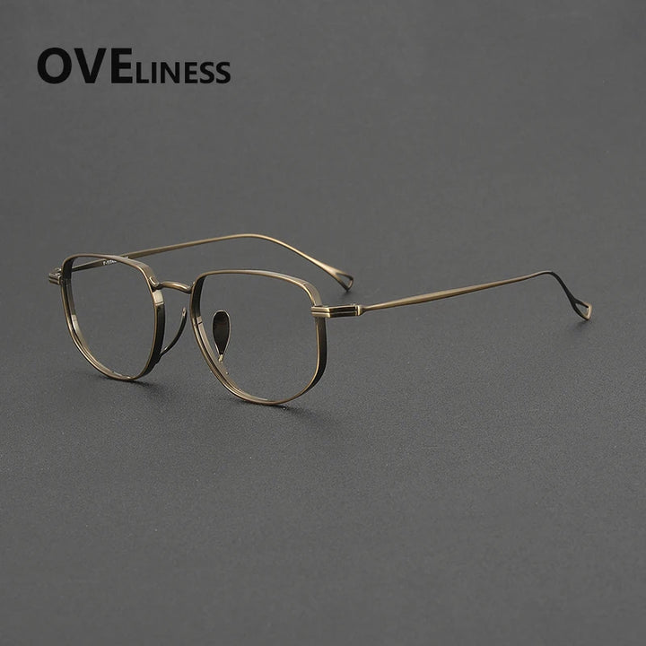 Oveliness Unisex Full Rim Square Titanium Eyeglasses 643004