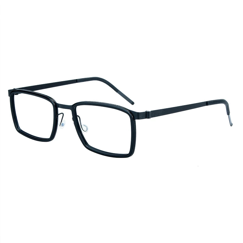 Bobbie Unisex Full Rim Square Titanium Acetate Eyeglasses 971167