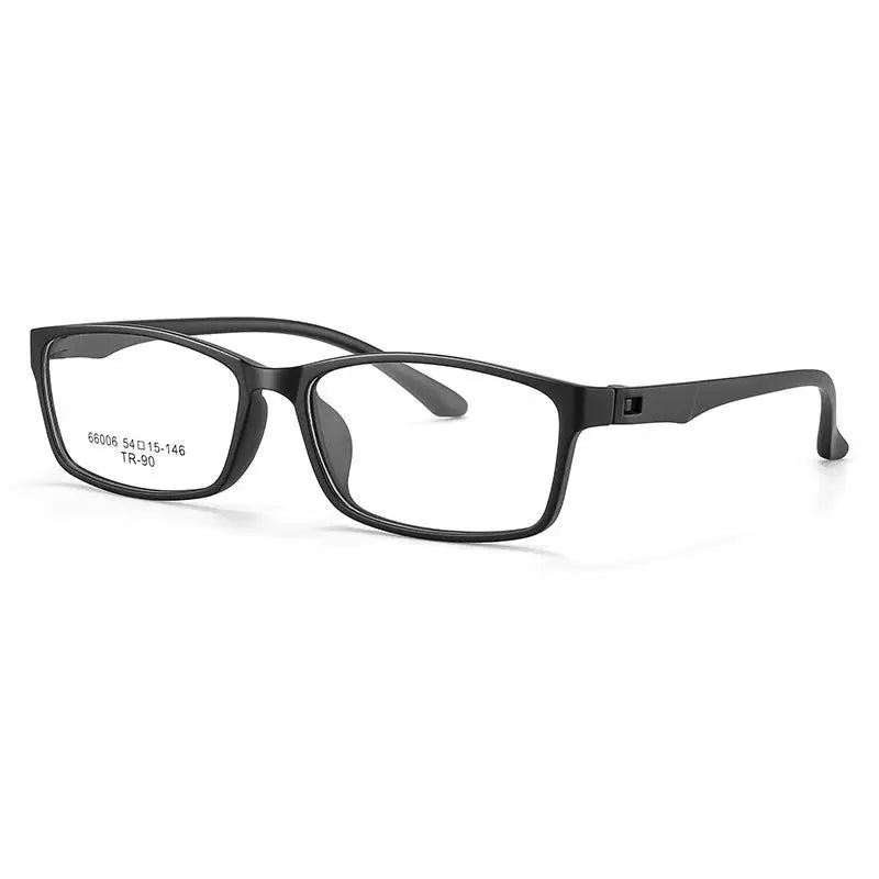 Gatenac Unisex Full Rim Square Rectangle Tr 90 Titanium Eyeglasses 966006 FuzWeb