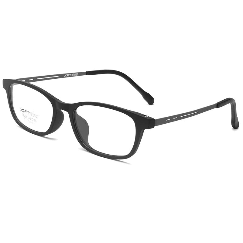 Yimaruili Unisex Full Rim Square TR-90 Titanium Eyeglasses 9837XP — view 7 | Yimaruili at FuzWeb