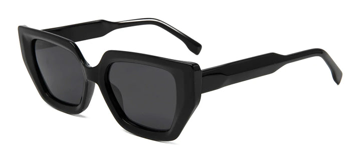 Esnbie Women Full Rim Cat Eye Acetate Polarized Sunglasses 23SA069-1