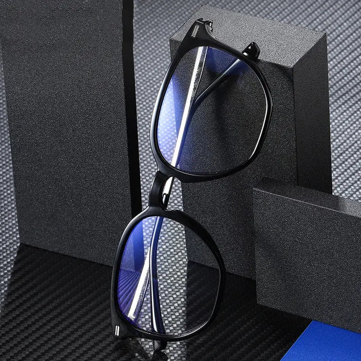 Kocolior 691001 Unisex Full Rim Square Tr 90 Titanium Frames FuzWeb