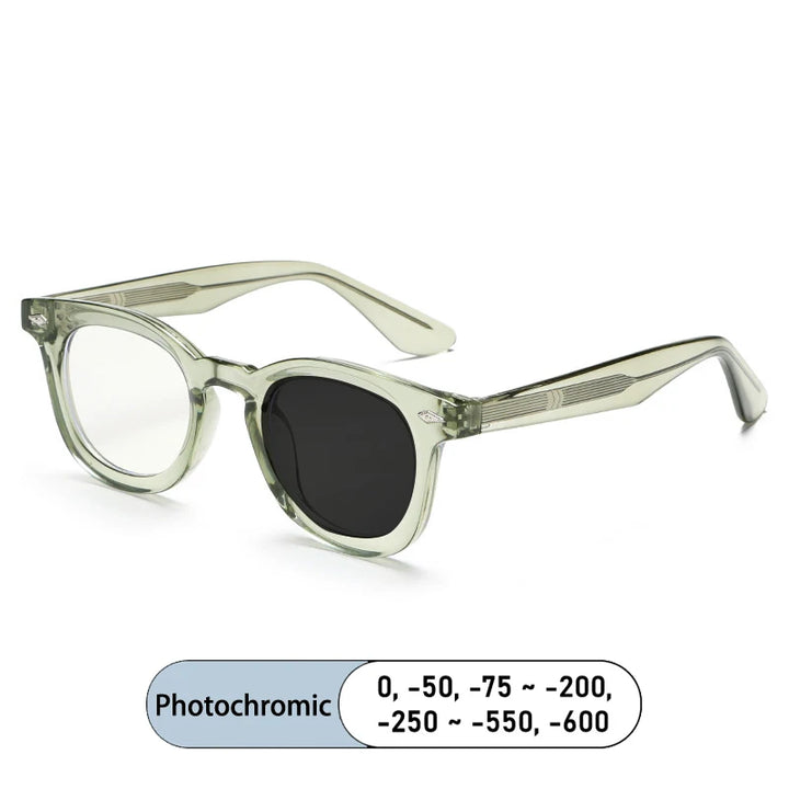 Kocolior Unisex Full Rim Square Tr 90 Alloy Photochromic Reading Glasses 682530