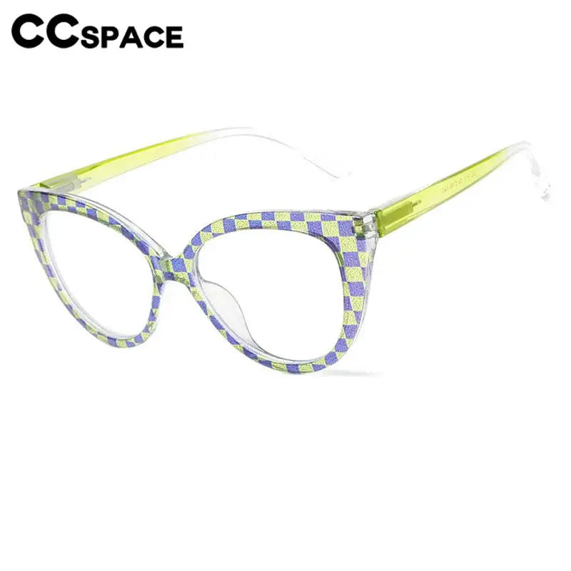 CCspace Women's Full Rim Cat Eye Tr 90 Titanium Reading Glasses R57566 Reading Glasses CCSpace   