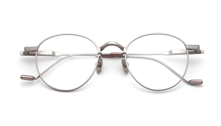 Aror Unisex Full Rim Round Or Square Titanium Eyeglasses 492122 Full Rim Aror Round Silver