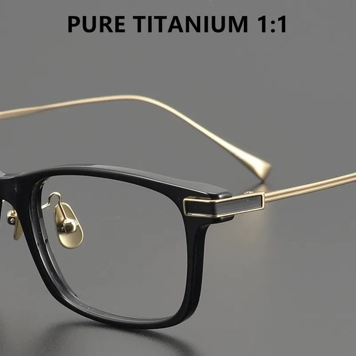 Aimee Unisex Full Rim Square Acetate Titanium Eyeglasses  20130 Full Rim Aimee   