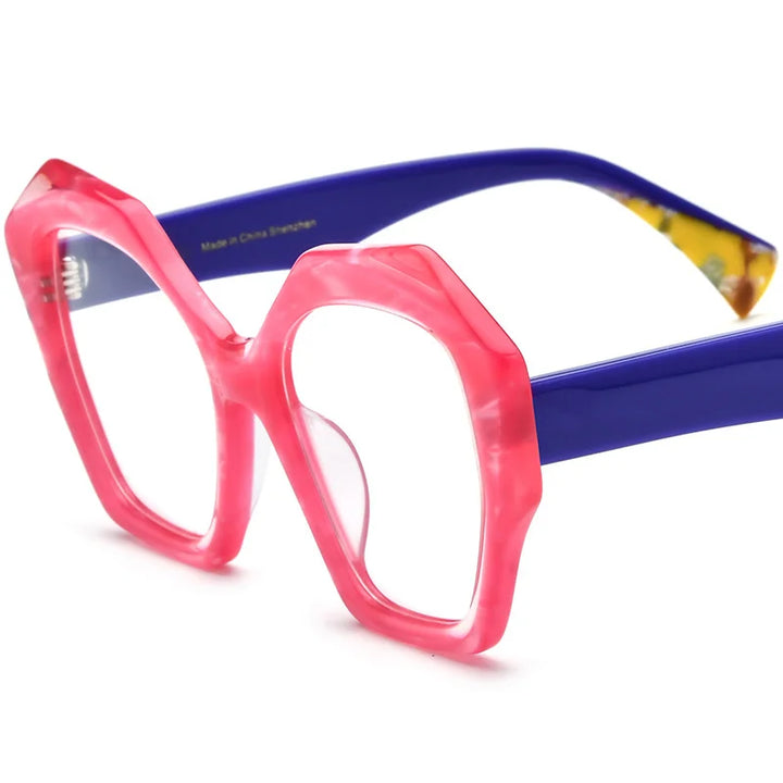 Summer Flower Women's Full Rim Butterfly Acetate Eyeglasses 619359