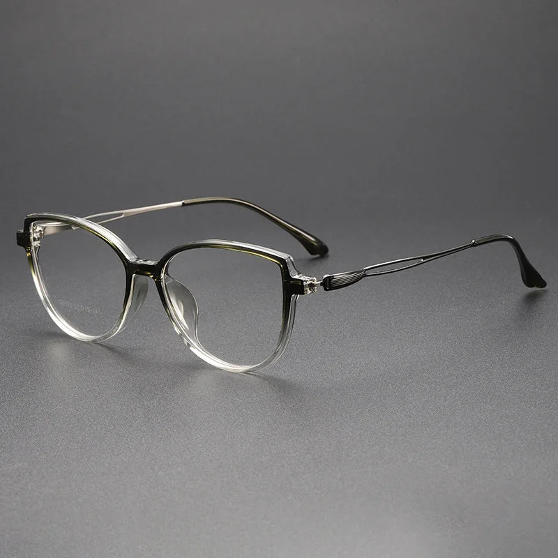 Momoja Women's Full Rim Oval Butterfly Tr 90 Alloy Eyeglasses 726016