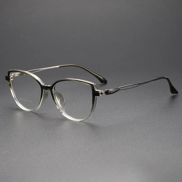 Momoja Women's Full Rim Oval Butterfly Tr 90 Alloy Eyeglasses 726016