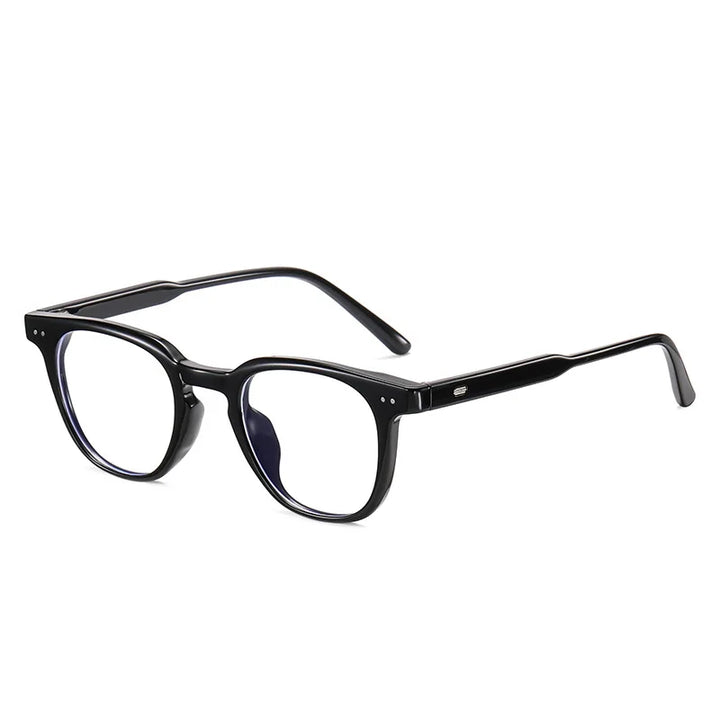 Kocolior Unisex Full Rim Square Tr 90 Acetate Hyperopic Reading Glasses 20221 Reading Glasses Kocolior Black 0 