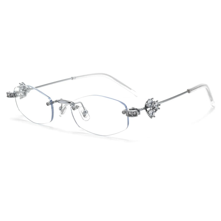 Bclear Women Rimless Geometric Alloy Eyeglasses BSF-30915WK