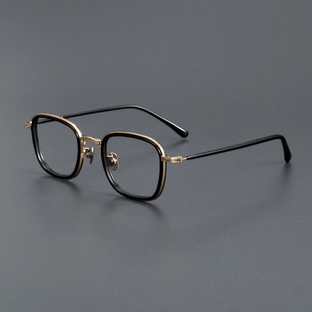 Blackmask Unisex Full Rim Square Titanium Eyeglasses BM-N043